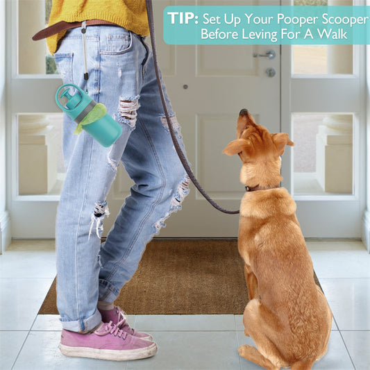 Portable Pooper Scooper With Built-in Poop Bag