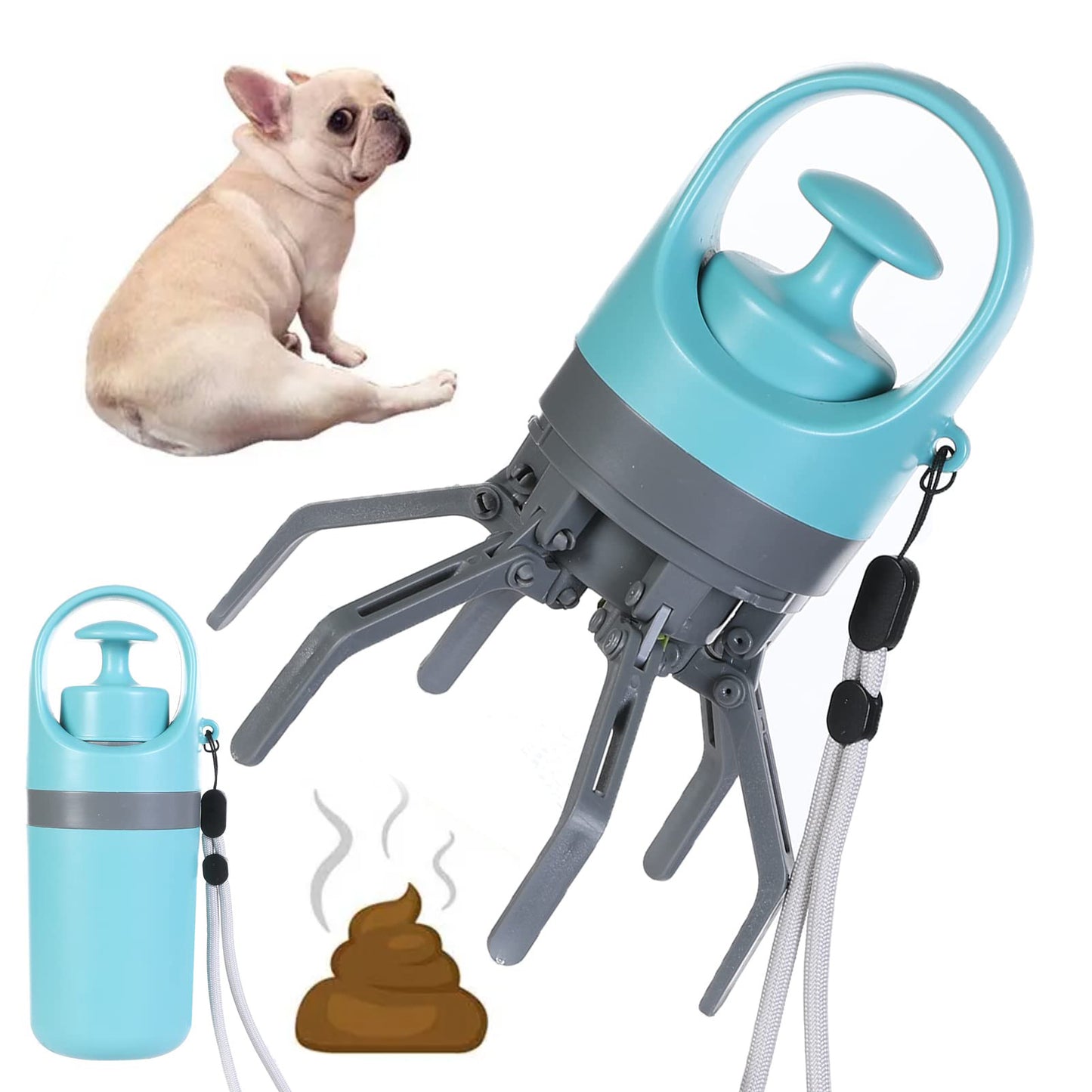 Portable Pooper Scooper With Built-in Poop Bag