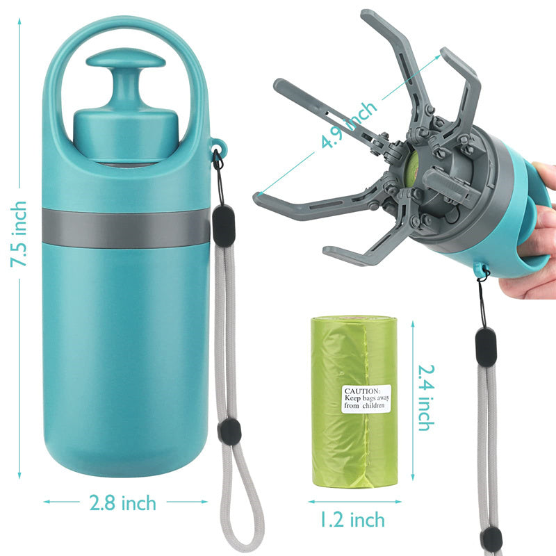 Portable Pooper Scooper With Built-in Poop Bag