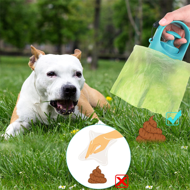 Portable Pooper Scooper With Built-in Poop Bag